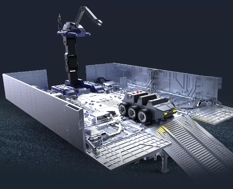 Robosen Flagship Optimus Prime Trailer Kit